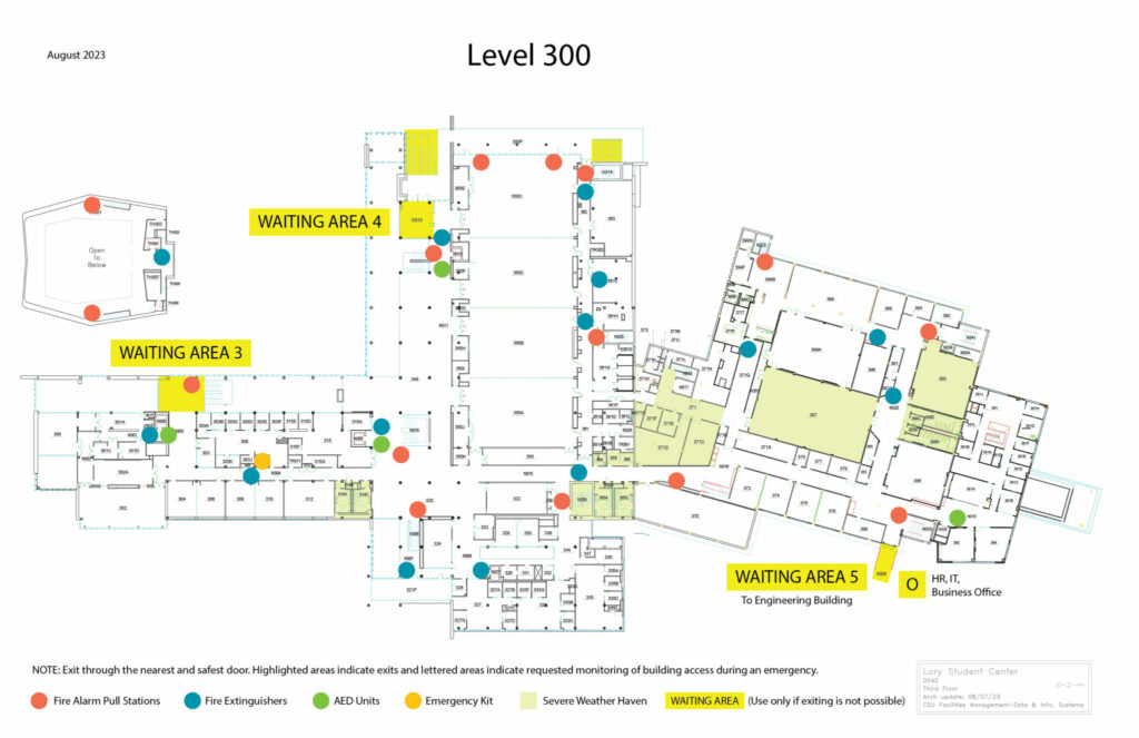 LSC Floorplan Evacuation Map Fall2023 V3 300